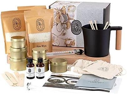 Luxury Candle Making Kit - Professional Candle Supplies to Create 6 Beautiful Scented Soy Wax Candles - DIY Candle Maker Arts and Crafts Kits for Adults