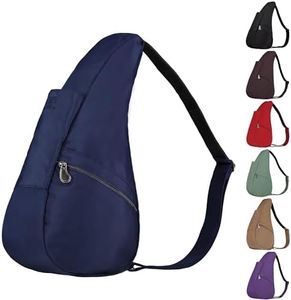 AmeriBag Classic Healthy Back Bag Tote Microfiber Small (Navy)