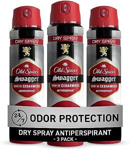 Old Spice Antiperspirant and Deodorant for Men, Invisible Dry Spray, Stronger Swagger Scent, 4.3 Oz, Pack of 3