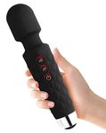 TENDULA Magic-Vibe HM 260 Cordless Handheld Personal Body Massager for Pain Relief & Rechargeable Vibration Machine with 8 Speeds (Black)