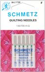 25 Schmetz Assorted Quilting Sewing Machine Needles 130/705H H-Q Sizes 75/11 and 90/14