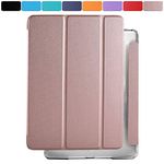 DuraSafe Cases for iPad 2 3 4 Gen [iPad 4th iPad 3rd iPad 2nd Old Model ] 9.7 Inch A1458 A1416 A1395 MD522HN/A MD525HN/A MD516HN/A Dual Angle Stand Honeycomb Pattern Clear Back Cover - Rose Gold