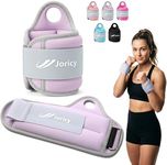 Wrist Weights with Thumb Loops Lock for Women Men 2LBS Pair (1 LB Each Weight) Arm Weight Weights Weighted Gloves for Walking Running Strength Cardio Exercises, Purple