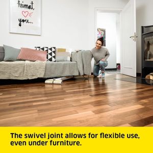 Kärcher EWM 2 Cordless Electric Floor Mop – 2 Microfibre Rollers, 20min Runtime