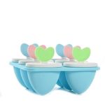 GRANTH ENTERPRISE Ice Pop Makers Popsicle Ice Cream Moulds Tray Kulfi Candy Ice Lolly Mold for Children (Heart Candy)