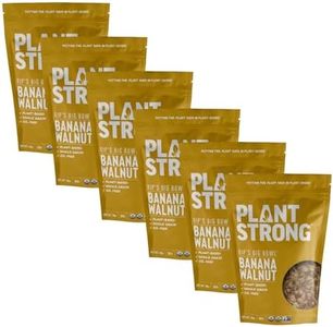 PLANTSTRONG Rip’s Big Bowl Cereal Banana Walnut – Organic Oats & Whole Grains with Real Bananas, Chopped Dates & Walnuts, Naturally Sweetened (6-Pack (14 oz Bags))