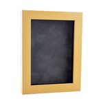 5x7 Shadow Box Frame Natural Wood | with a 3/4" Usable Display Depth | Includes a Dark Grey Real Suede Texture Acid-Free Backing Board, UV Resistant Acrylic, and Hanging Hardware - 5x7 Inch Frame