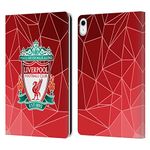 Head Case Designs Officially Licensed Liverpool Football Club Geometric Crest & Liverbird 2 Leather Book Wallet Case Cover Compatible With Apple iPad 10.9 (2022)