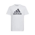 adidas Unisex Kids U Bl Tee T Shirt, Blanco/Black, 15 Years