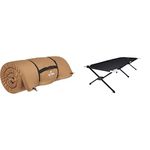 TETON Sports Universal Camp Pad and Universal Camp Cot (Folding Cot) Bundle