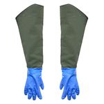 LOOM TREE® PVC Thickened Waterproof Fishing Glove Catch Fish Gloves with Velvet Blue | Fishing | Clothing, Shoes & Accessories | Gloves