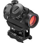 EZshoot 1x25mm 2MOA Red Dot Sight with 1 inch 20mm Riser Mount for Cowitness with Iron Sights Waterproof and Shockproof Scratch Resistant