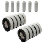 beaufan Compatiable Foam and Carbon Rings Set Replacement for All Biorb Aquariums, Carbon Filter* 10 Pack, Foam Filter*10 Pack, Air Stone*6 Pack