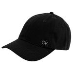 Calvin Klein Mens Classic Cotton Cap - Black - One Size