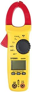 Sperry Instruments DSA500A Digital Snap-Around Clamp Meter, 5 Function, 9 Range, 400-600V AC/DC, with Case, Measures Outlet & Panel Voltage