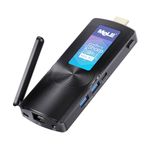 MeLE Fanless Mini PC Stick Celeron J4125 8G/128G Windows 11 Pro Mini Desktop Computer Stick Support HDMI2.0 4K 60Hz Dual Band WiFi with Gigabit Ethernet Port PCG02 GLE Bluetooth4.2