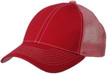 MG Low Profile Structured Trucker Cap-Red Pink OSFM