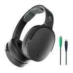 Skullcandy Hesh ANC Over-Ear Noise Cancelling Wireless Headphones, 22 Hr Battery, Microphone, Works with iPhone Android and Bluetooth Devices - True Black