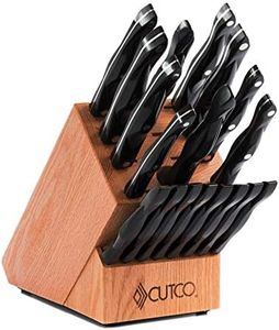 CUTCO 19-Piece Kitchen Knife & Block Set with Sharpener