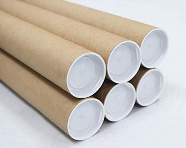 MagicWater Supply Mailing Tube - 2 in x 30 in - Kraft - 6 Pack - for Shipping and Storage of Posters, Arts, Crafts, and Documents