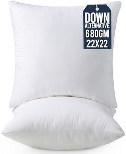 Utopia Bedding Throw Pillows Insert (Pack of 2, White) - 22 x 22 Inches Bed and Couch Pillows - Indoor Decorative Pillow