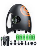 OutdoorMaster Shark 2S 88.8Wh Electric Paddle Board Pump, Rechargeable Battery for 6 SUPs Inflation & Deflation, 20PSI SUP Air Pump 12V/15.8V DC & Type-C Input, Auto-Off & 8 Nozzles for Inflatables