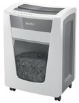 Leitz IQ Office Pro P4 Cross Cut Paper Shredder, Shreds 22-20 Sheets (70-80 gsm), 30L Bin, White, 80061000