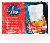 THE HEAT COMPANY Handwarmer XL - 10 Pieces - EXTRA WARM - XL Hand Heat Pad - 24 Hours Warm Hands - Instant Heat - Air Activated - Purely Natural