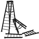 Set of 2 Large 10 Inch Breakable Black Ladders for Wrestling Action Figures