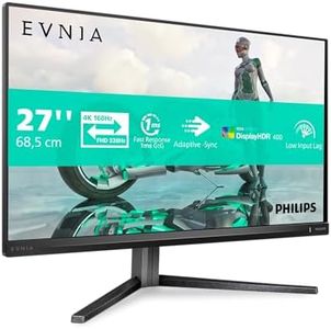 Philips Evnia 27M2N3800A - 27 inch 4K Gaming Monitor, IPS, 4K 160 Hz/FHD 320Hz Dual Frame, 0.5 ms, HDR400, G-Sync comp, Height Adjust, Speakers (2x HDMI 2.1, 1x DisplayPort 1.4)