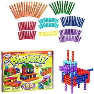 Playstix Construction Toy Building Blocks Set 150 Piece STEM Kit