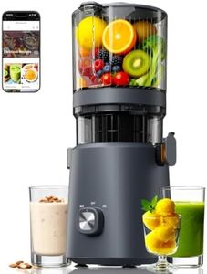 Rexsoul 3-in-1 Cold Press Juicer Machine, Featuring a 6.5" Wide Feed Chute