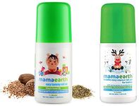 Mamaearth Easy Tummy Roll On for Digestion & Colic Relief with Hing & Fennel 40Ml & Mamaearth Natural Breathe Easy Vapour Roll-On, 40ml