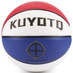 KUYOTQ Official Size 7 (29.5") Basketball - for Mens Boys Age 12+ Moisture Absorbing Composite Leather - Superior Grip Indoor Outdoor Basketball (Deflated,Without Pump)