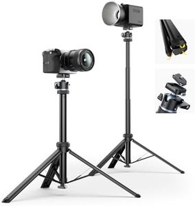 ULANZI MT93 Universal 1/4" Light Stand Camera Tripod w Auto-Open w UKA Quick-Release, 63" Portable Adjustable Ball Head Tripod for Cameras/Video Light/Phone/Outdoor Photo, Up Load 6.61lb, w Bag