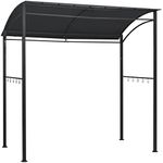 vidaXL BBQ Gazebo, Anthracite Steel