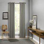 Eclipse Palisade Grommet Single Window Curtain Panel, 52"x108", Sage