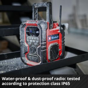 Einhell Cordless Site Radio – DAB+ FM Portable Speaker