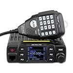 Retevis RT95 Ham Radio Transceiver, Dual Band Transceiver, Rotatable LCD Dual Display, 200 Channels, 5W/15W/25W, CTCSS/DCS, Mini Mobile Transceivers with DTMF Microphone black