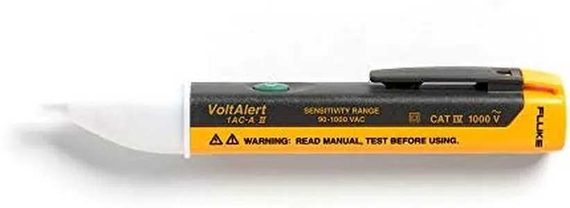 Fluke 1AC II VoltAlert Non-Contact Voltage Tester, Pocket-Sized, 90-1000V AC, Audible Beeper, 2 Year Warranty, CAT IV Rating, Packaging May Vary