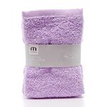 Meridiana Super Soft 100% Cotton Family Washcloths. Machine Washable. Lavender. 3 Pack. 30cm x 30cm