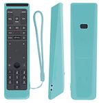 Protective Silicone Remote Case for XFinity Comcast XR15 Voice Remote Control Shockproof Washable Skin-Friendly Remote Control Cover with Loop (Glow in Dark Blue)