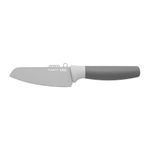 BergHOFF Leo Ceramic Coated Non-Stick Vegetable Knife with Zester, 11cm, Stainless Steel, Grey, 5.5 x 24.5 x 2 cm