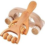 3Pcs Handheld Wooden Body Massager Back Massage Muscle Roller Tool Neck Shoulder Arms Legs Body Ball Roller Portable Handheld Rolling Relief for Muscles