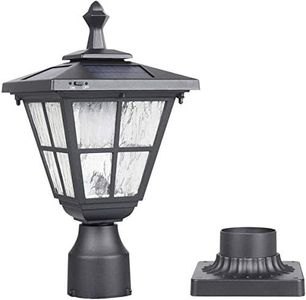 Kemeco ST4325Q Post Solar Light Cast Aluminum LED Lamp Fixture with 3-Inch Fitter Base for Outdoor Garden Post Pole Mount Landscape Yard