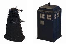 Scificollector Doctor Who Mini Dalek Sec and Tardis Diecast Figure Set