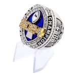 Fantasy Football Championship 2024 Ring Award Prize Sports Winner FFL Champion Ring (Ring with Stand, Size 12)