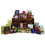 Large Gourmet Food Gift Hamper "Family Foodies" 38 Items Presented in a Unique Vintage Style Keepsake Chest - Gift Ideas for Christmas, Birthday Presents, Anniversary, Him, Her, Business Corporate