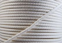 celloexpress Cotton Piping Cord - Natural - Netted, Pre-Shrunk - for Upholstery, Soft furnishings, Dressmaking (5mm White, 25m - 2500cm)