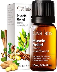 Gya Labs Muscle Relief Essential Oil Blend (10ml) - Warm, Soothing Scent